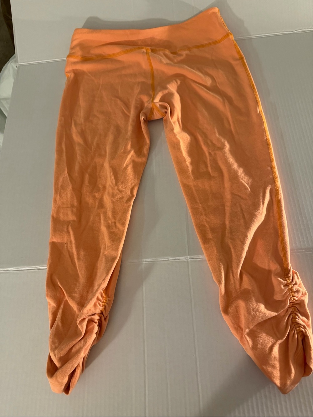 Womens' Orange Stretch Active Leggings